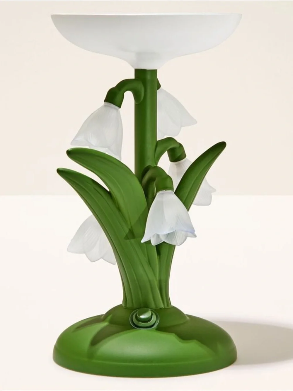 🌷BATH & BODY WORKS~Snowdrop Dream Light-Up Pedestal Candle Holder - Picture 2 of 4